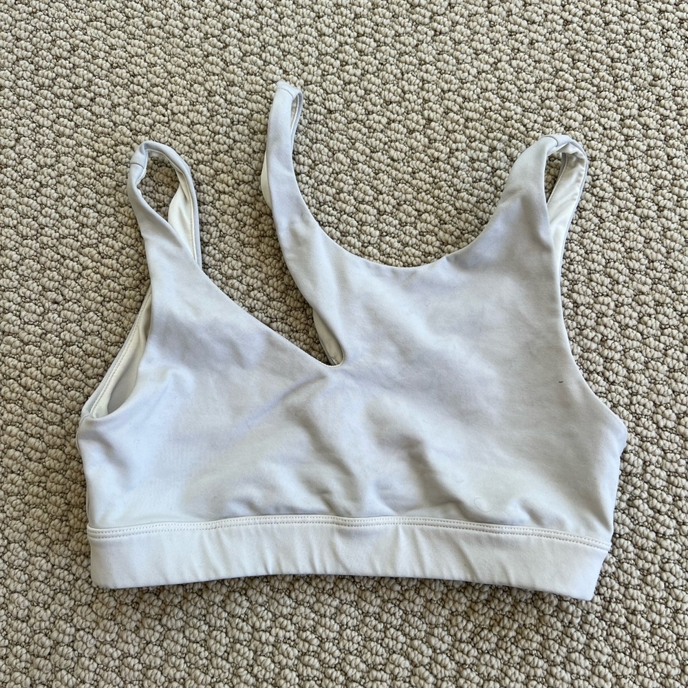 ALO white sports bra